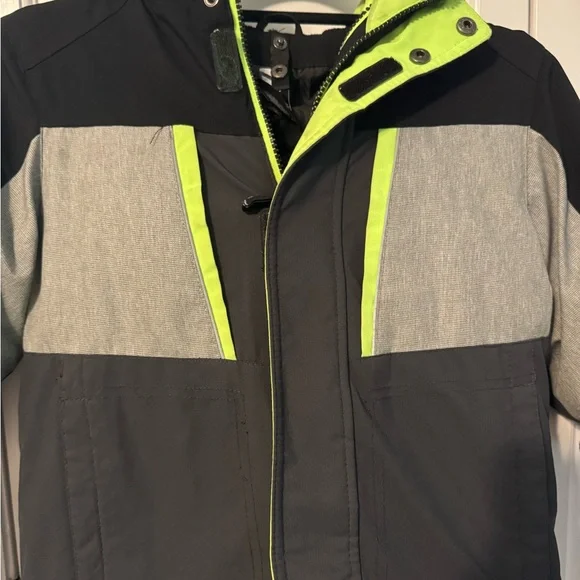 ZeroXposur 3-in-1 Boys Winter Jacket - Size Small (6/7) Black Grey Neon LIKE NEW - Picture 12 of 15